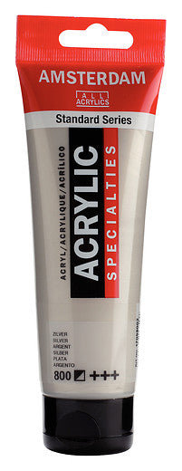 Amsterdam Standard Series Acrylic Tube 120 ml Silver