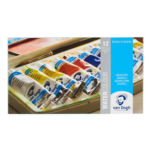 Van Gogh Watercolour – 12 Tube Set 10ml (Plastic Pocket Box)