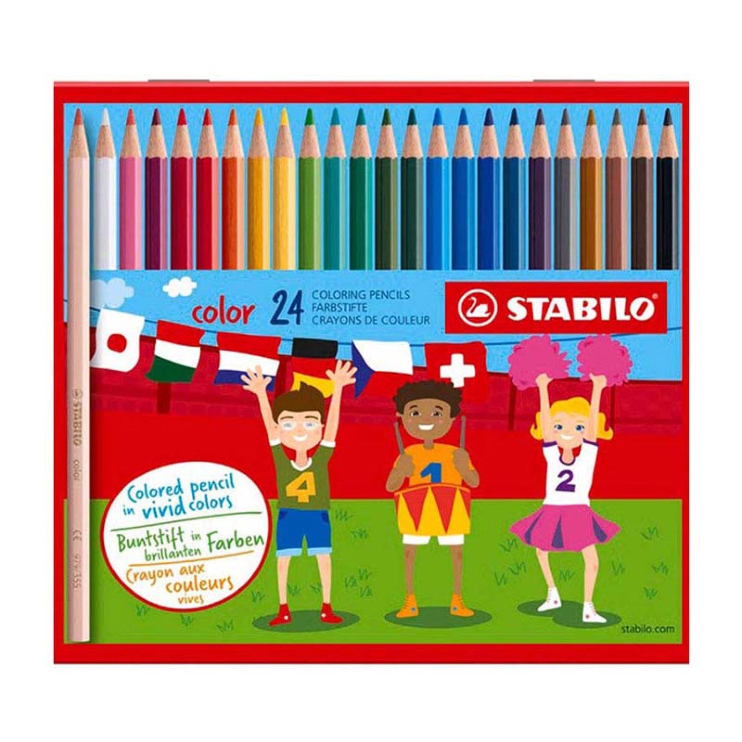 Stabilo Color Metal Box Swano 24 colors