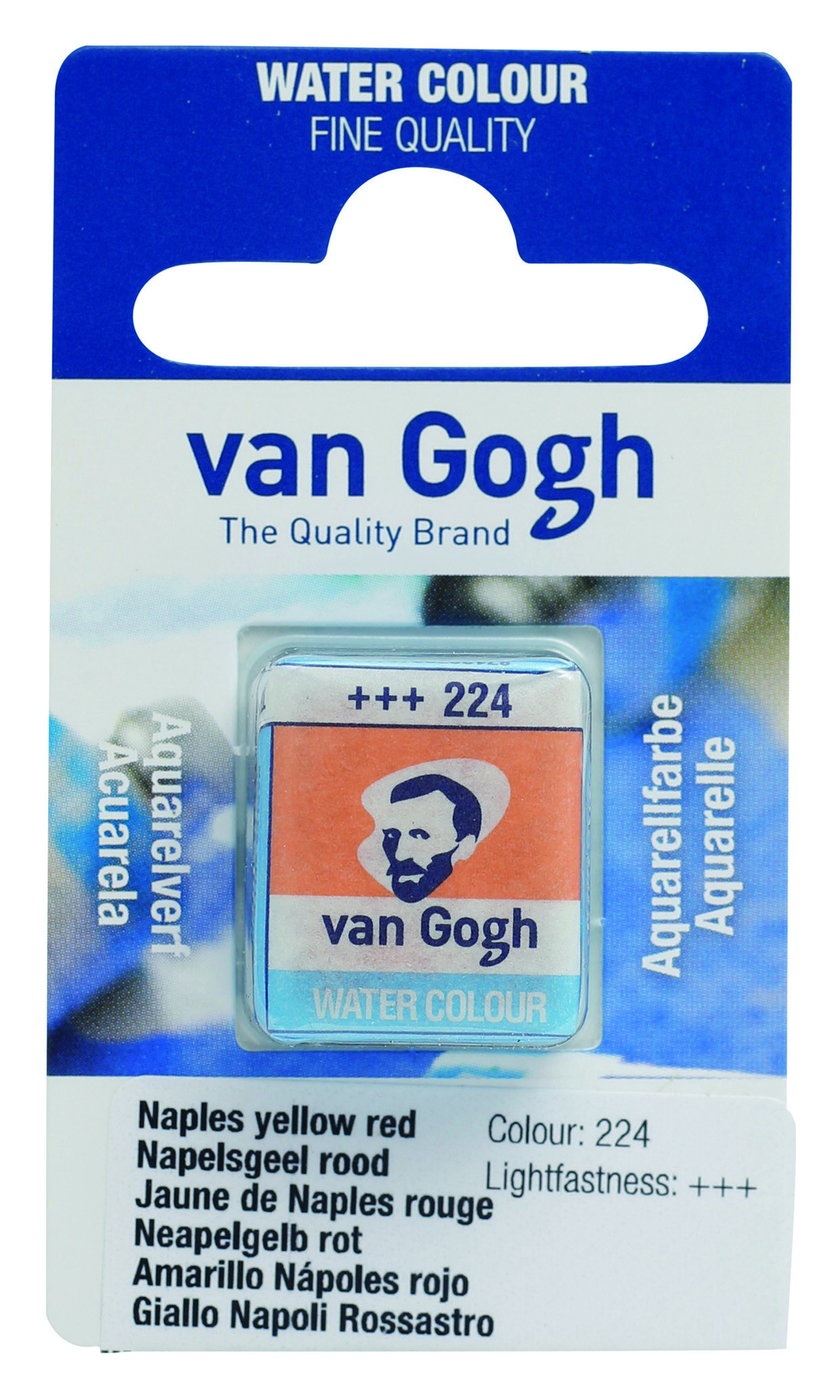 Van Gogh Watercolour Pan Naples Yellow Red 1 piece