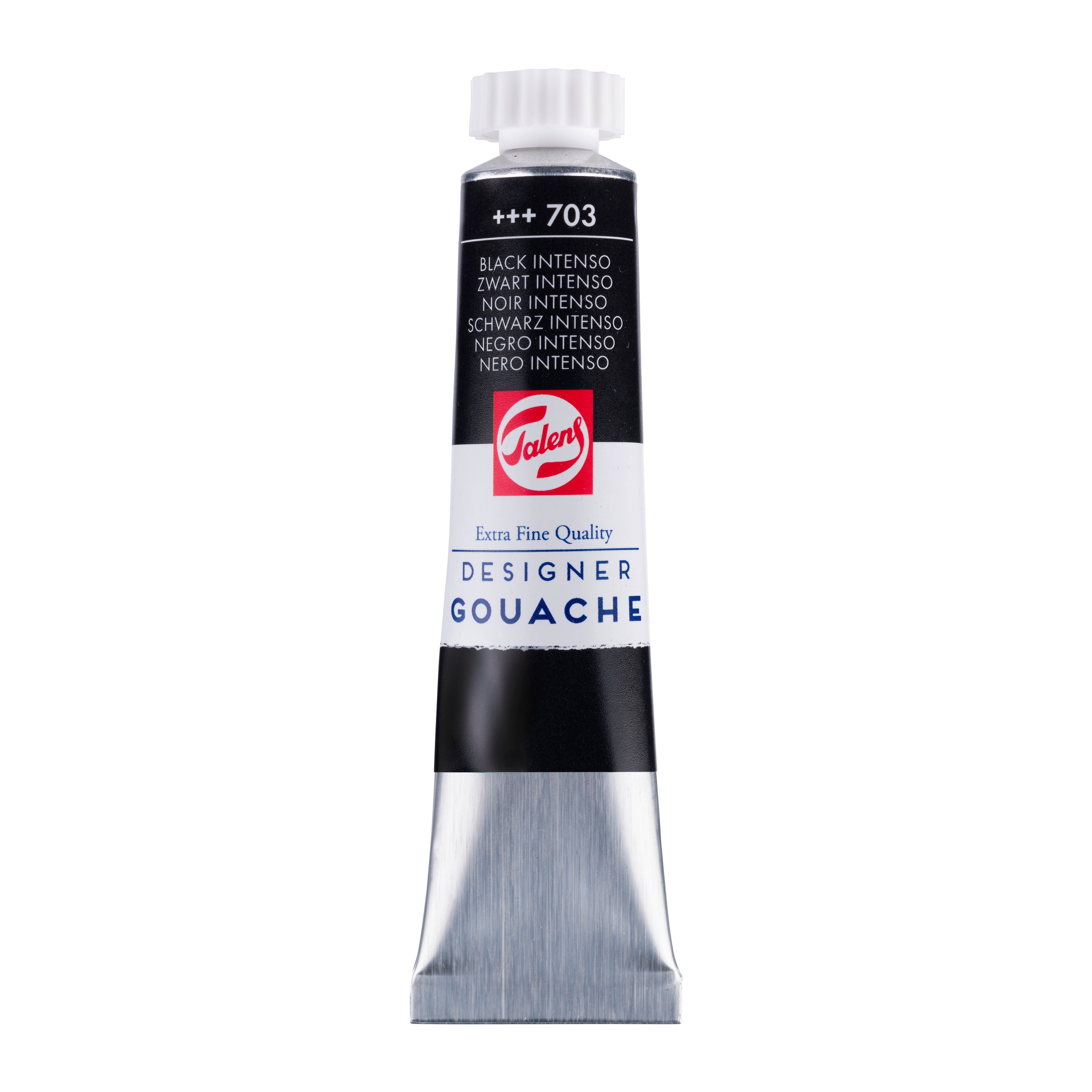 Talens Gouache Extra Fine Quality Tube 20 ml Black Intenso
