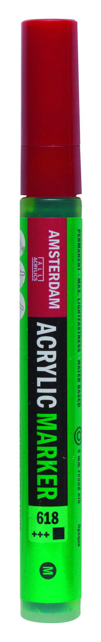 Amsterdam Acrylic Marker 4 mm Permanent Green Light