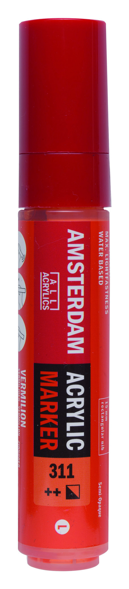 Amsterdam Acrylic Marker 15 mm Vermilion