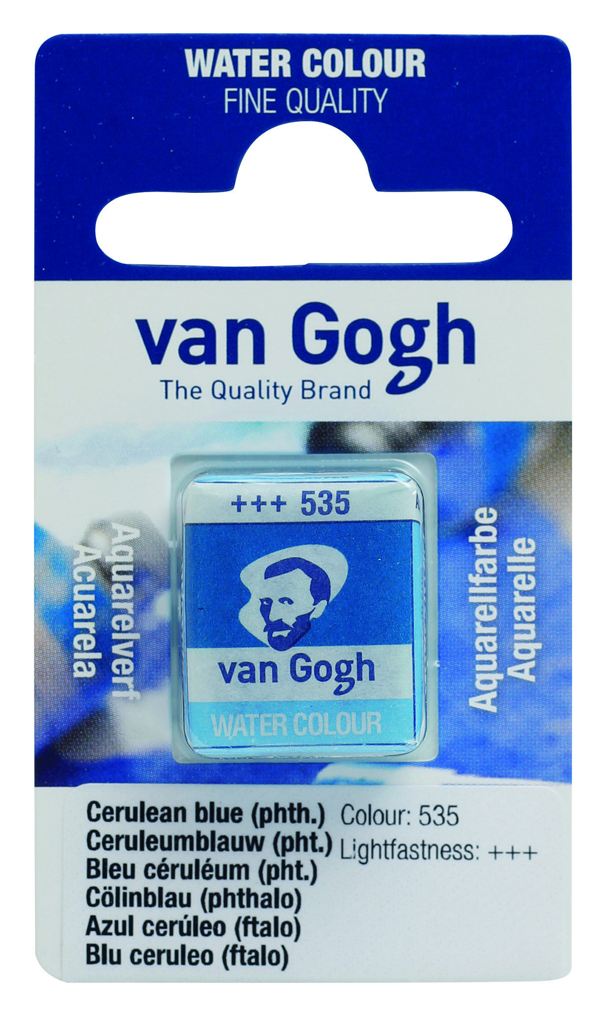 Van Gogh Watercolour Pan Cerulean Blue (Phthalo) 1 piece
