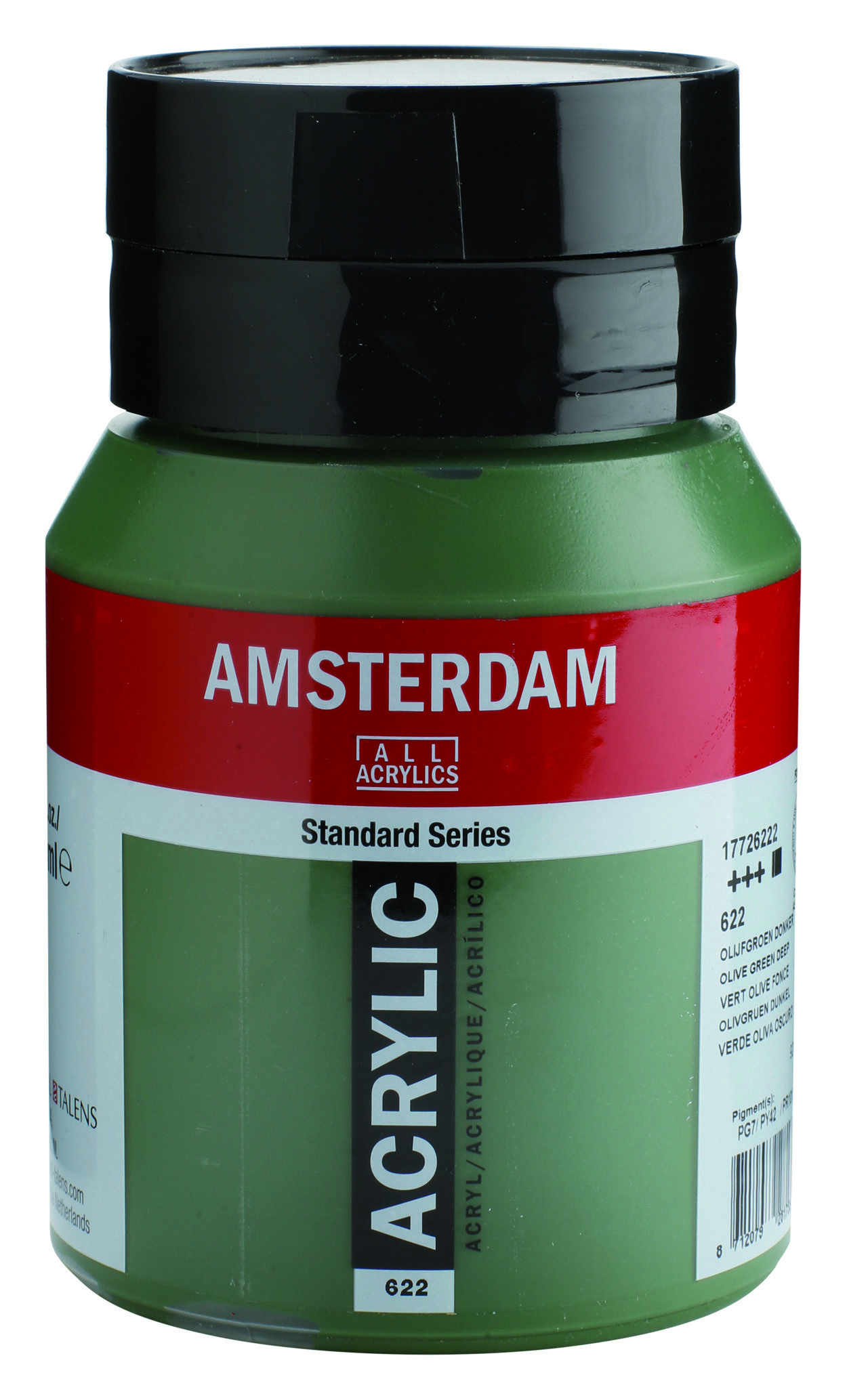 Amsterdam Standard Series Acrylic Jar 500 ml Olive Green Deep