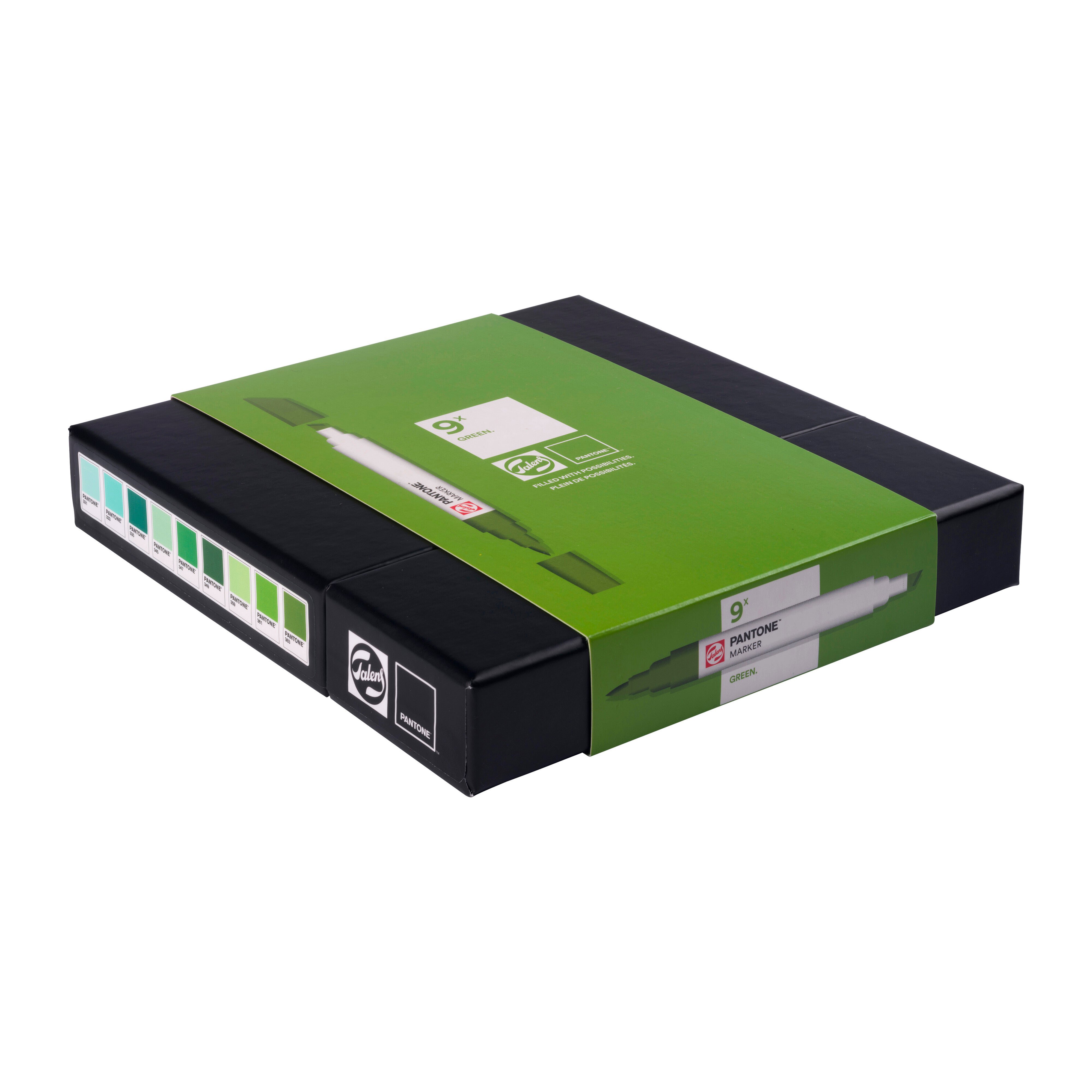 Talens Pantone Set Green x9 Markers Thumbnail