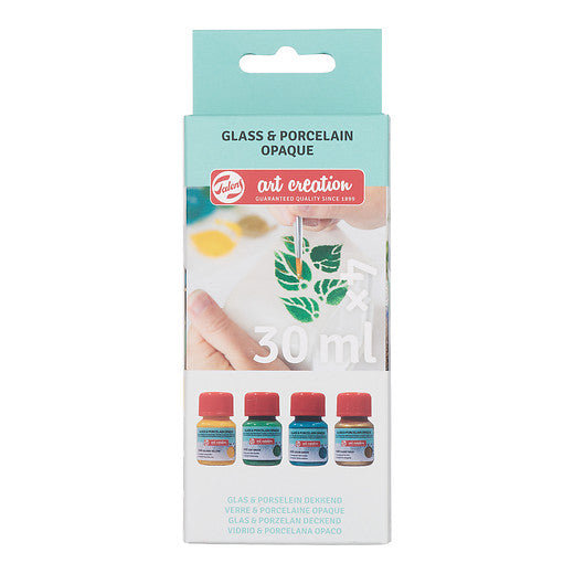 Talens Art Creation Glass & Porcelain Opaque Green Gold Set 4x30 ml