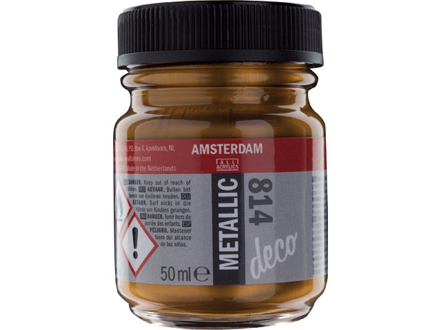 Amsterdam Acrylics Metallic Paint Antique Gold 50ml