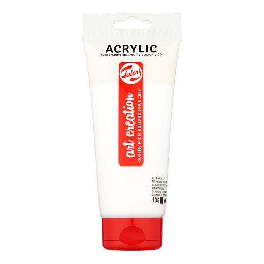 Talens Art Creation Acrylic Colour Tube 200 ml Titanium White