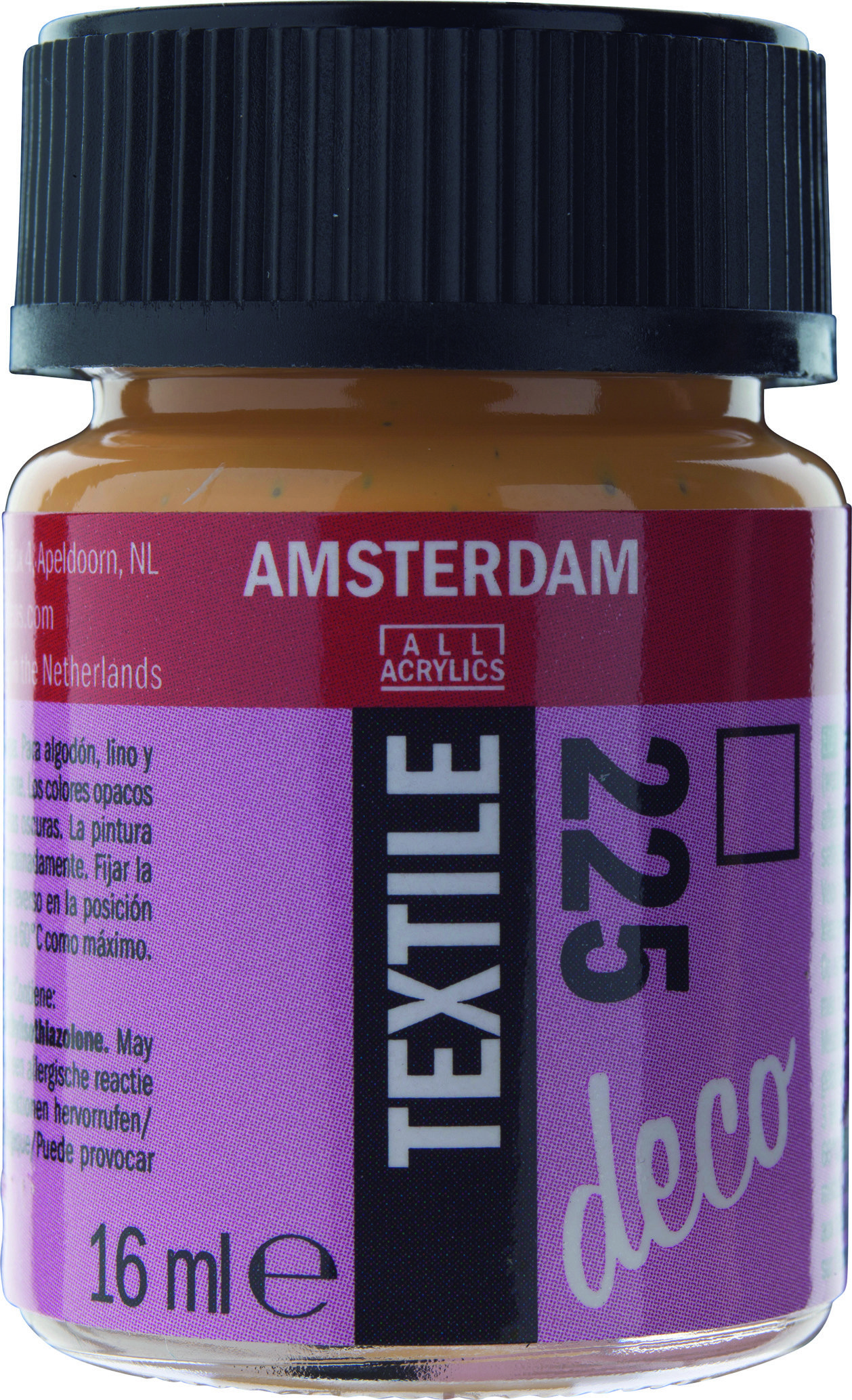 Amsterdam Acrylics Textile Paint Honey 16ml