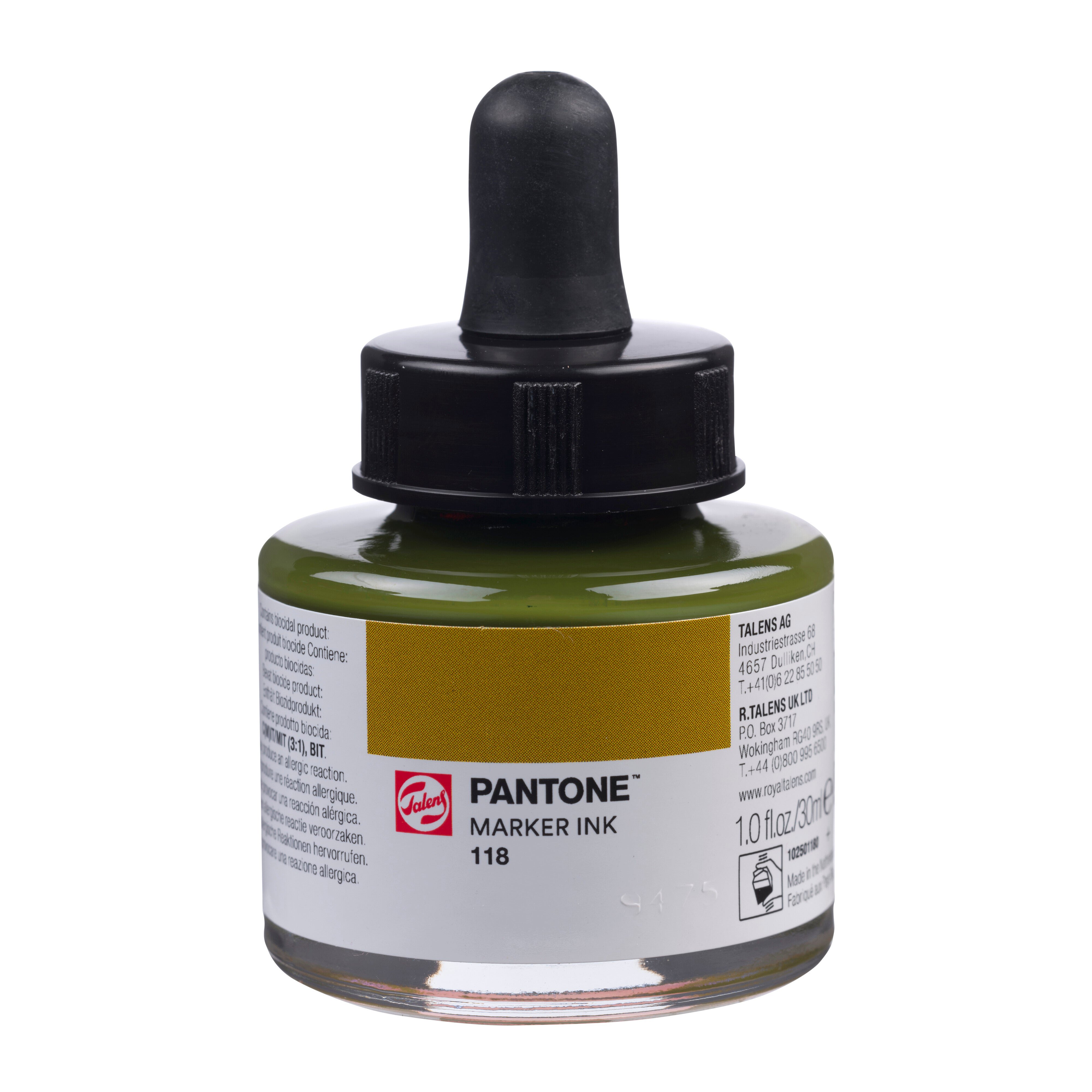 Talens Pantone Marker Ink 30ml Ochre Gold