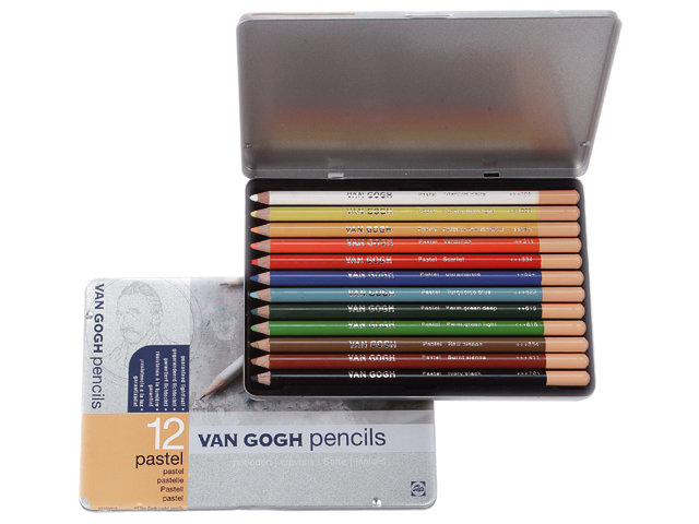 Van Gogh Pastel Pencils – Starter Set – 12 Colours (Metal Tin)
