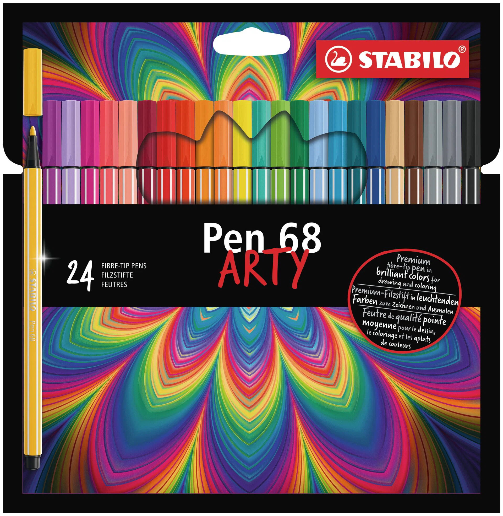 ARTY Pen 68 Wallet 24 Pieces
