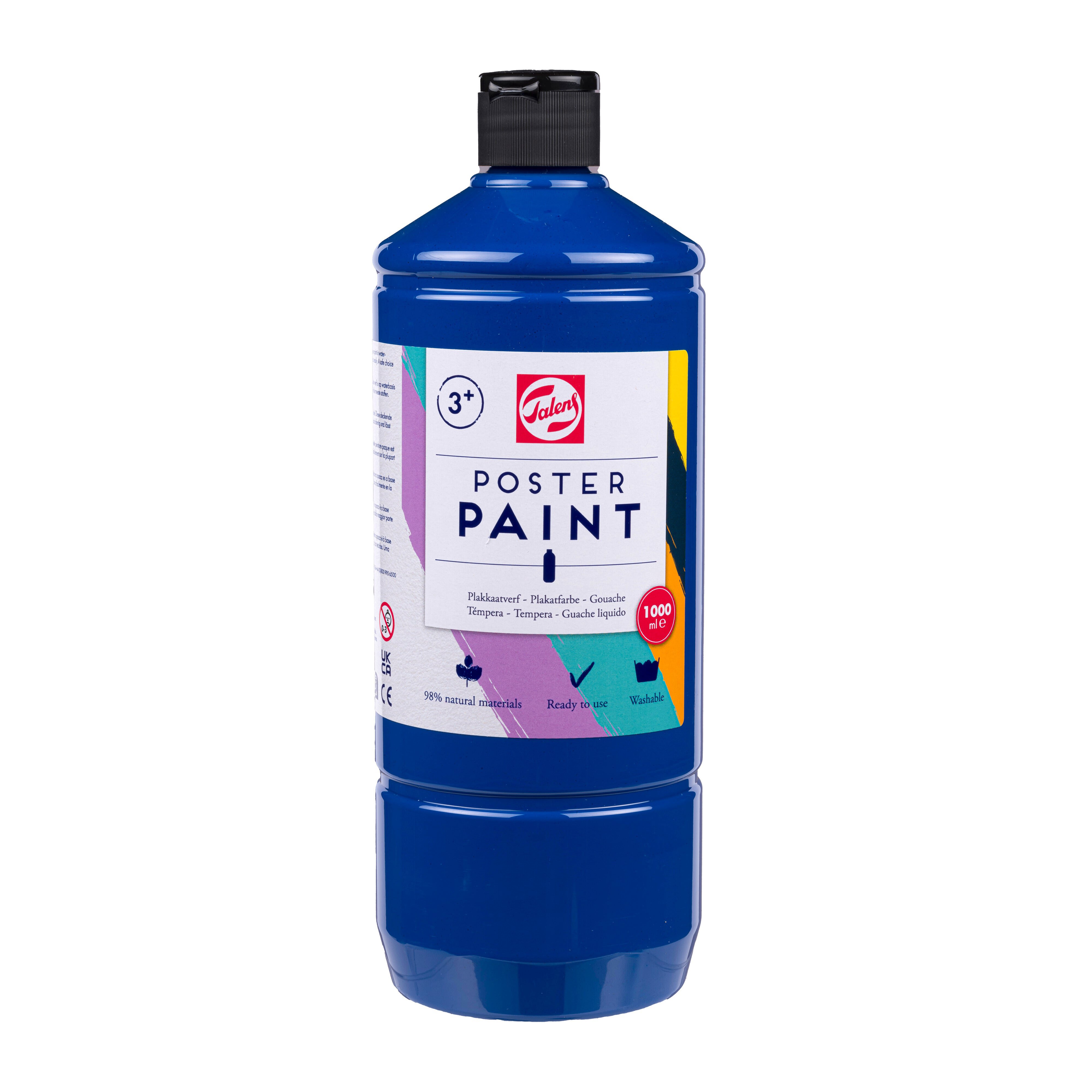 Talens School Colours Bottle 1000 ml Deep Blue