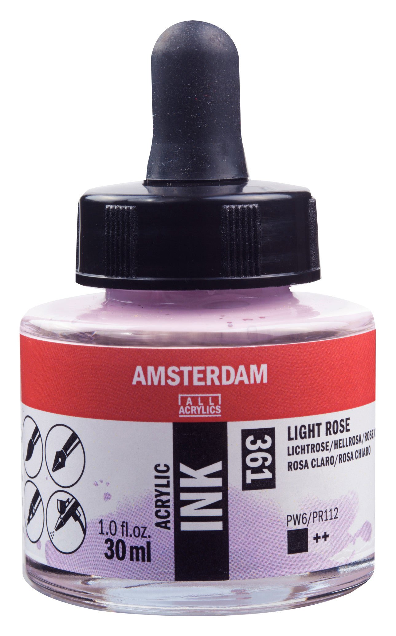 Amsterdam Acrylic Ink Bottle 30 ml Light Rose