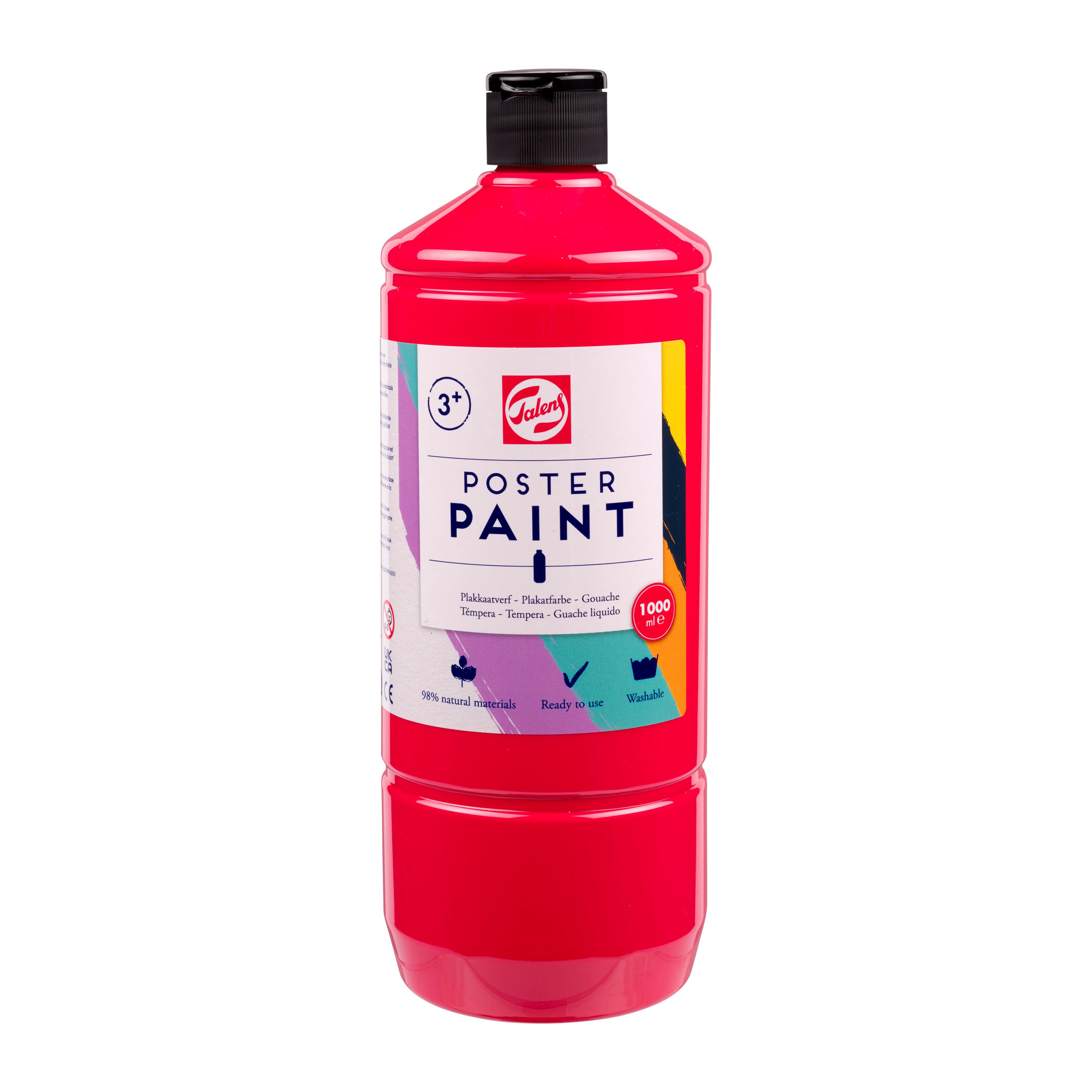 Talens School Colours Bottle 1000 ml Primary Red (Magenta)