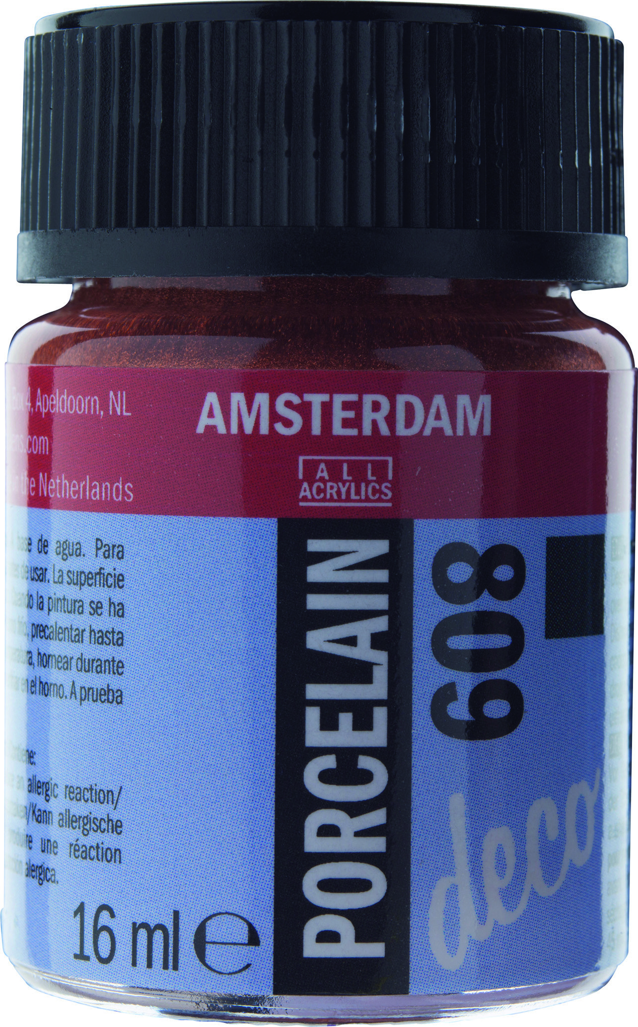 Amsterdam Acrylics Porcelain Paint Opaque Copper 16ml