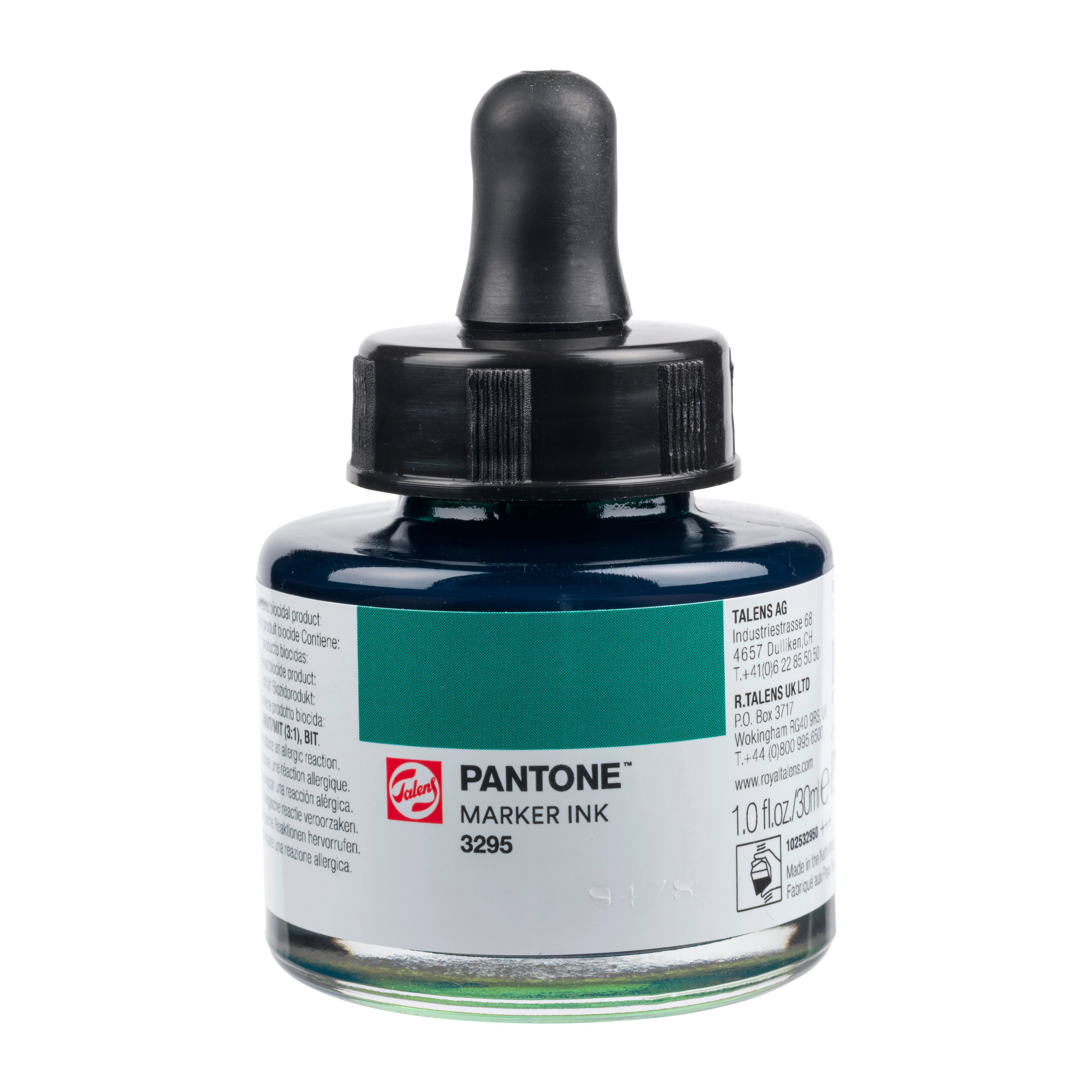 Talens Pantone Marker Ink 30ml Deep Jade