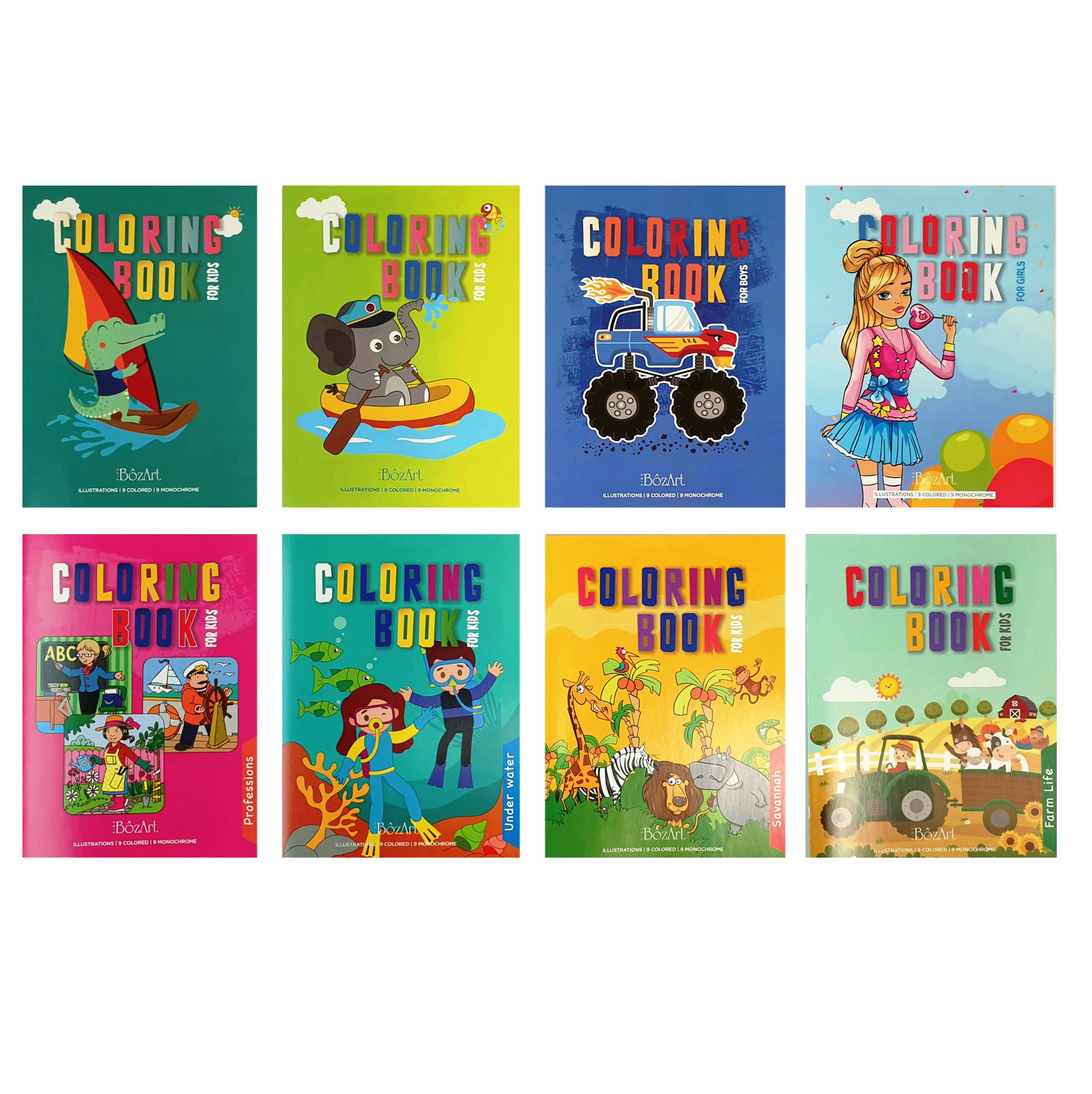 Bozart Elephant Coloring Bk 100g 16p. 21x28cm Thumbnail