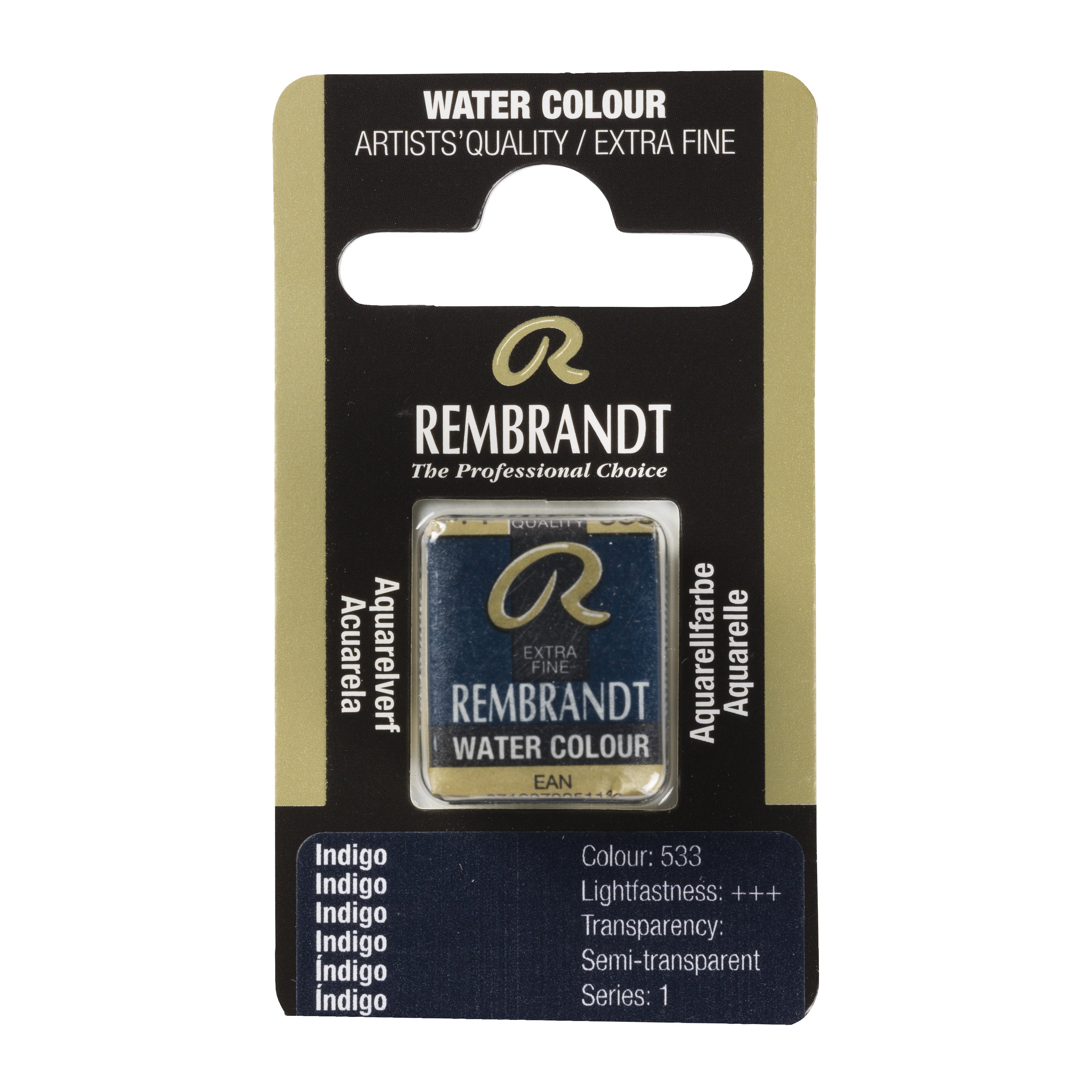 Rembrandt Watercolour Pan B Indigo 1 piece