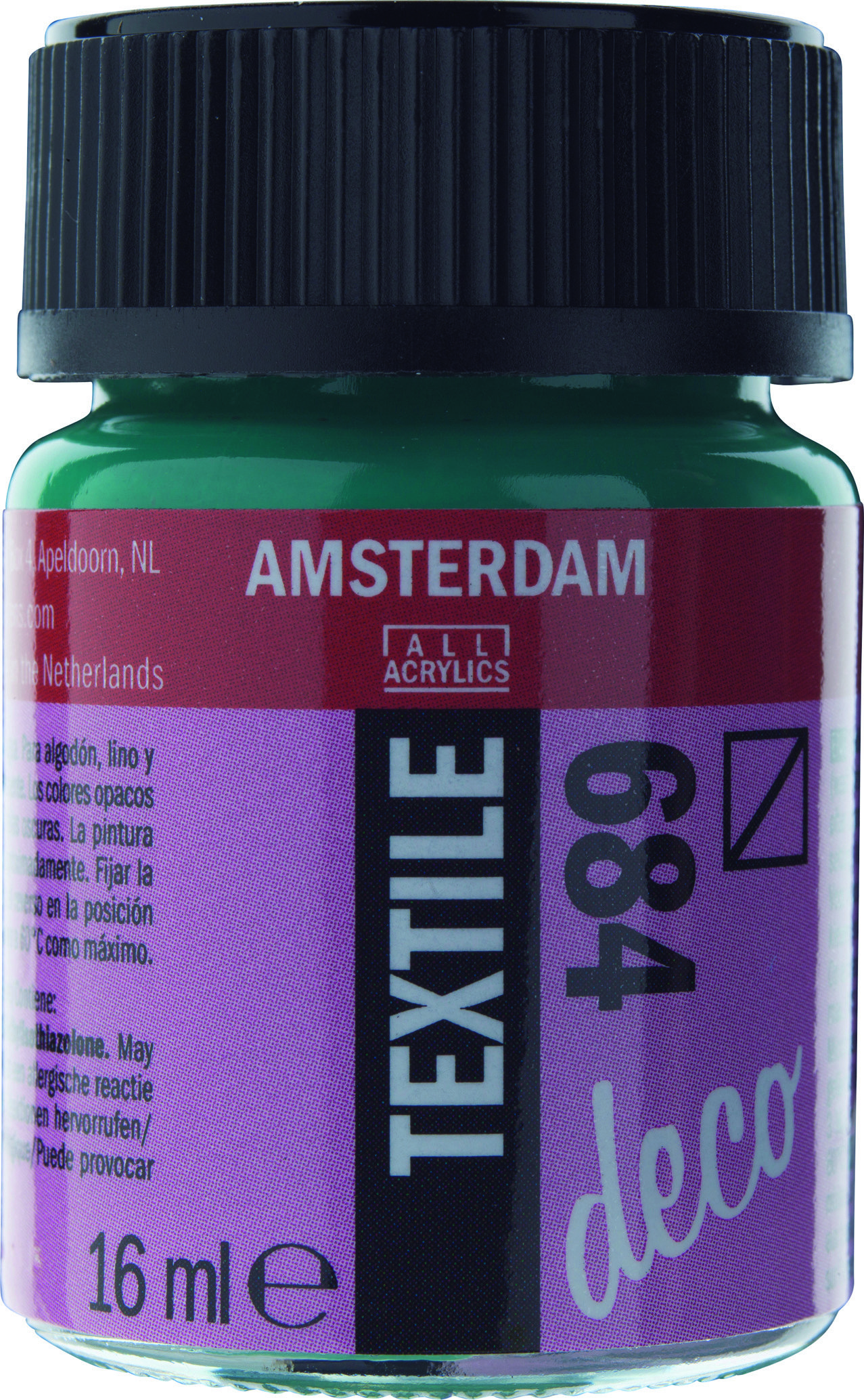 Amsterdam Acrylics Textile Paint Bottle Green 16ml