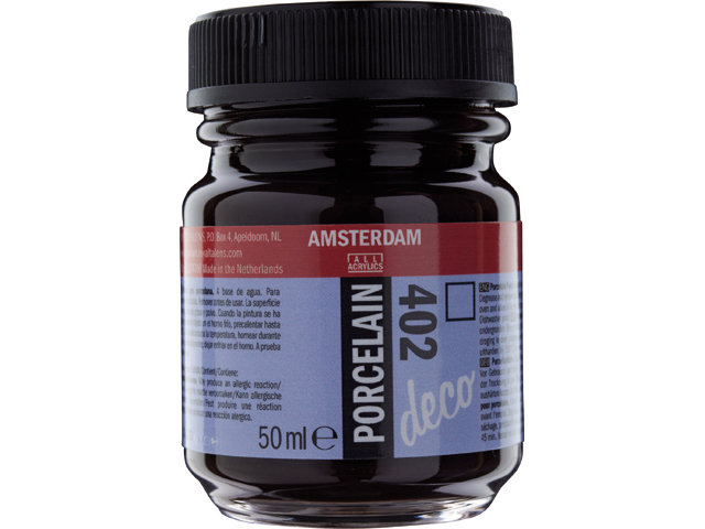 Amsterdam Acrylics Porcelain Paint Deep Brown 50ml