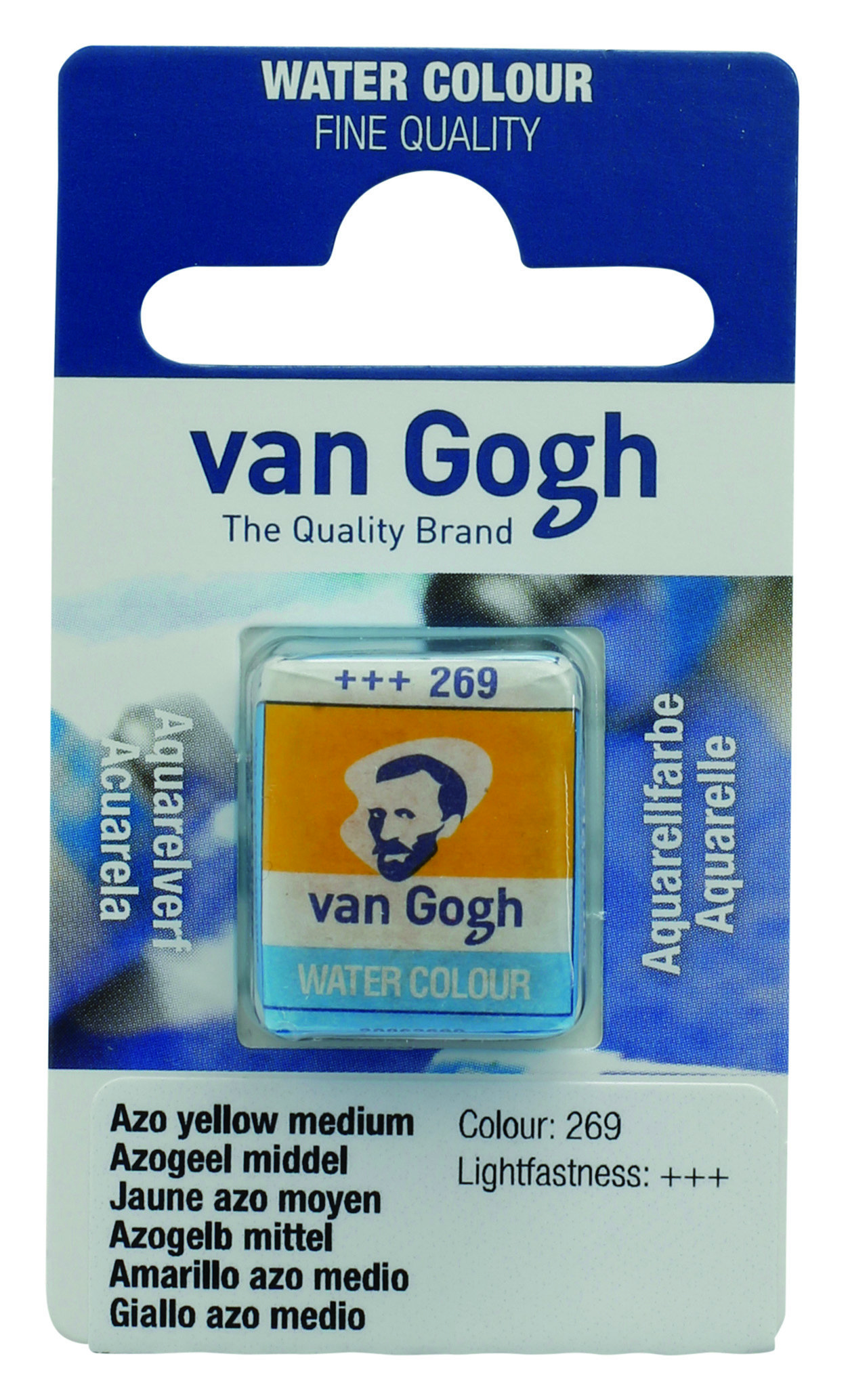 Van Gogh Watercolour Pan Azo Yellow Medium 1 piece
